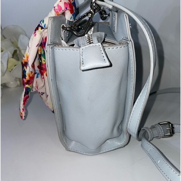 ADORABLE Steve Madden Satchel Light Blue Small - Picture 4 of 9